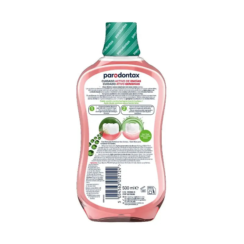 Parodontax Colutorio Diario Herbal para Cuidado de Encías, 500 ml