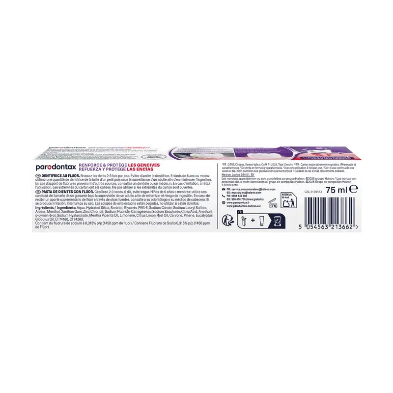Parodontax Refuerza Y Protege Pasta De Dientes, 75 ml