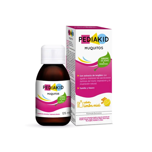 Pediakid Jarabe Muquitos Nariz- Garganta Limón Y Miel 125 Ml