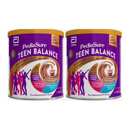 Pediasure Teen Balance Chocolate Adolescentes, 2x400 gr