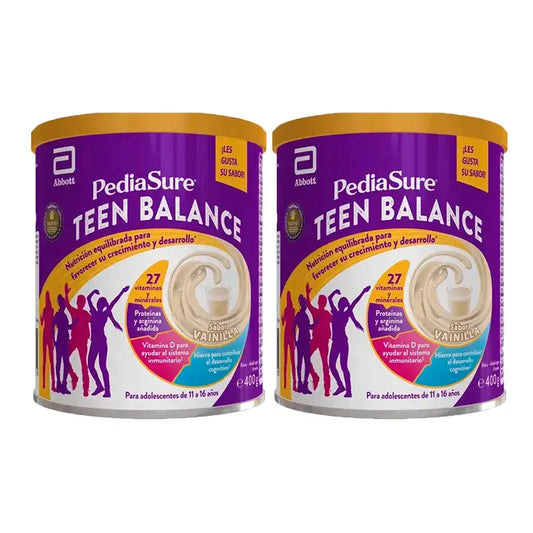Pediasure Teen Balance Vainilla Adolescentes, 2x400 gr