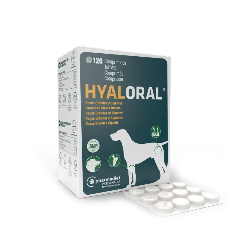 Hyaloral Perros Grandes 120 comprimidos