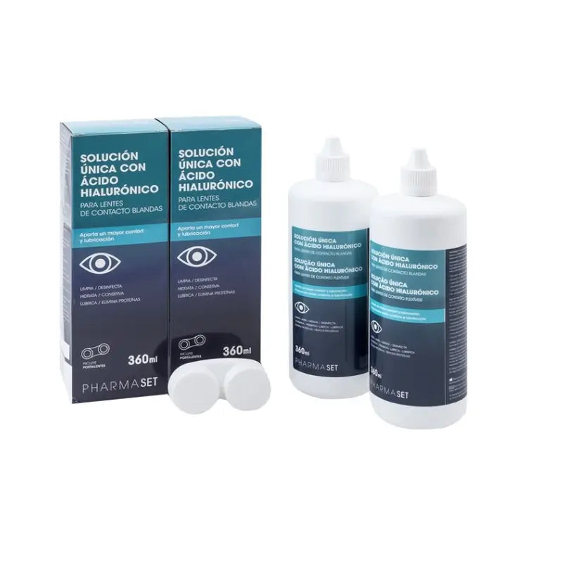 Pharmaset Solución Única Ha, 2 X 360 Ml