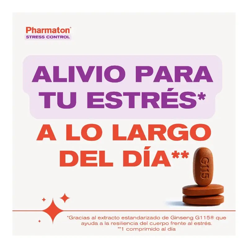 Pharmaton Stress Control Multivitaminico, 100 comprimidos