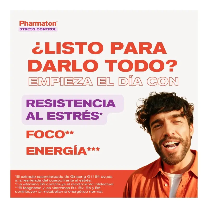 Pharmaton Stress Control Multivitaminico, 100 comprimidos