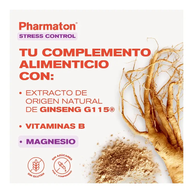 Pharmaton Stress Control Multivitaminico, 100 comprimidos
