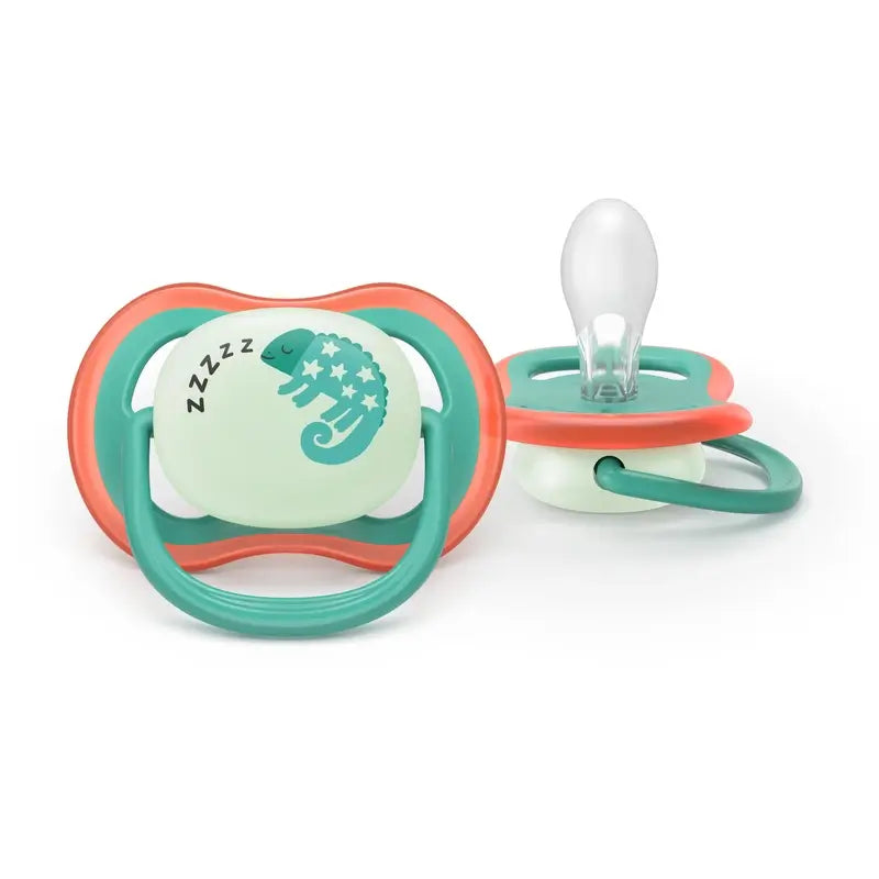 Philips Avent 2 chupetes ultra air nocturno 6-18m niño