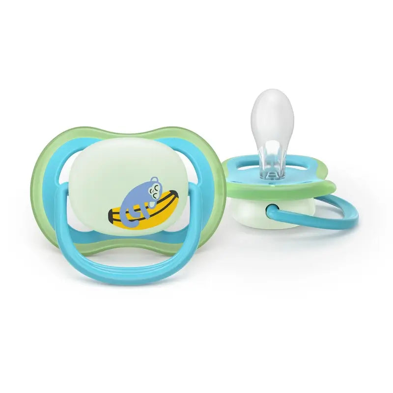 Philips Avent 2 chupetes ultra air nocturno 6-18m niño
