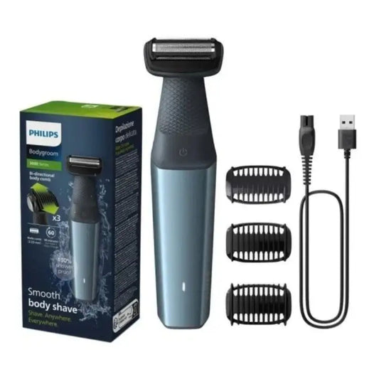 Philips Bodygroom Series 3000 Recortador Corporal E Íntimo Impermeable Azul