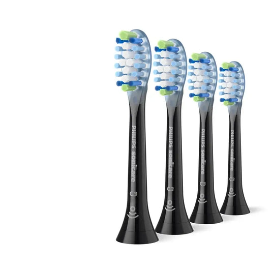 Philips Cabezales Sonicare Diamondclean Negro, Pack 2 Ud