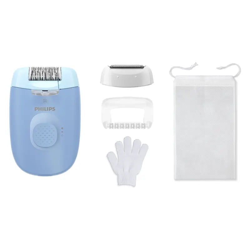 Philips Epilator Series 4000 Depiladora Con Cable Azul