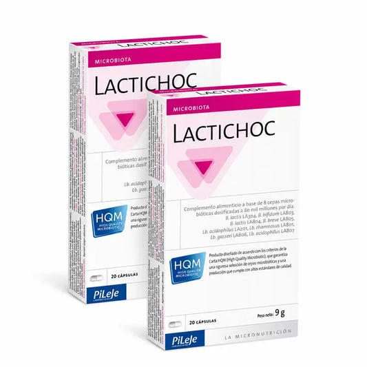Pileje Lactichoc Pack 2 x 20 Cápsulas