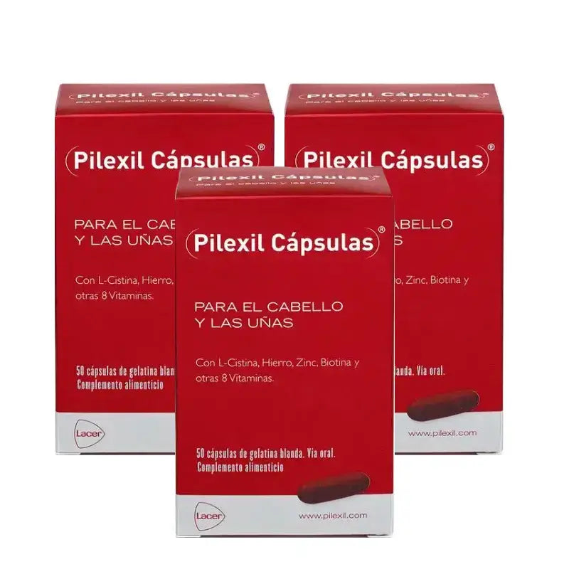 Pilexil cápsulas, Pack 3 x 50 Cáps.