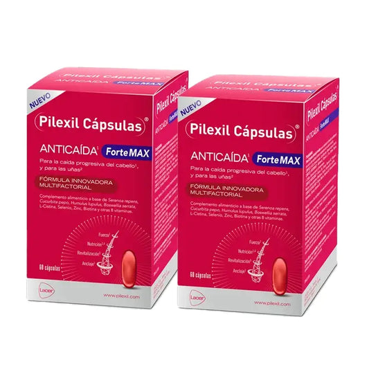 Pilexil Forte Max, Pack 2 x 60 cápsulas