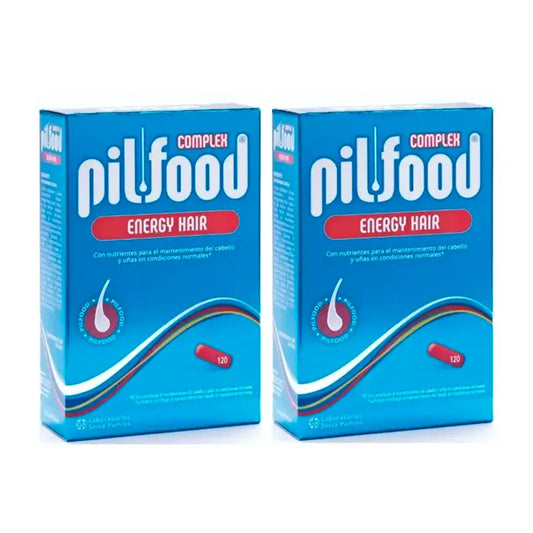 Pilfood Complex Nutrientes Para Cabello y Uñas, Pack 2 x 120 Comprimidos