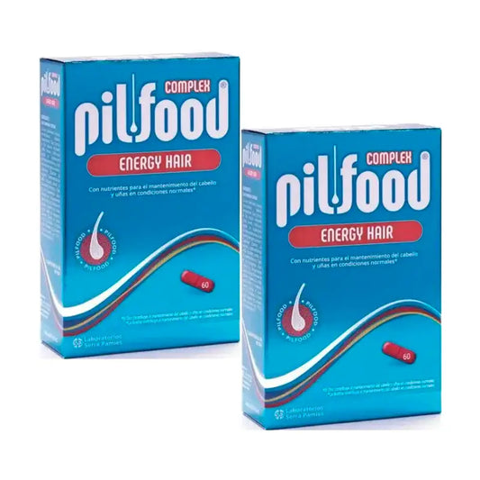 Pilfood Complex Nutrientes Para Cabello y Uñas, Pack 2 x 60 comprimidos