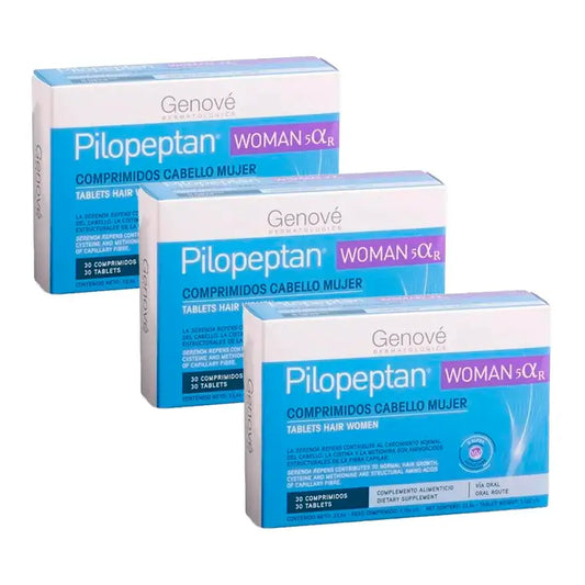 Pilopeptan Woman Cabello Mujer, Pack 3 x 30 comprimidos
