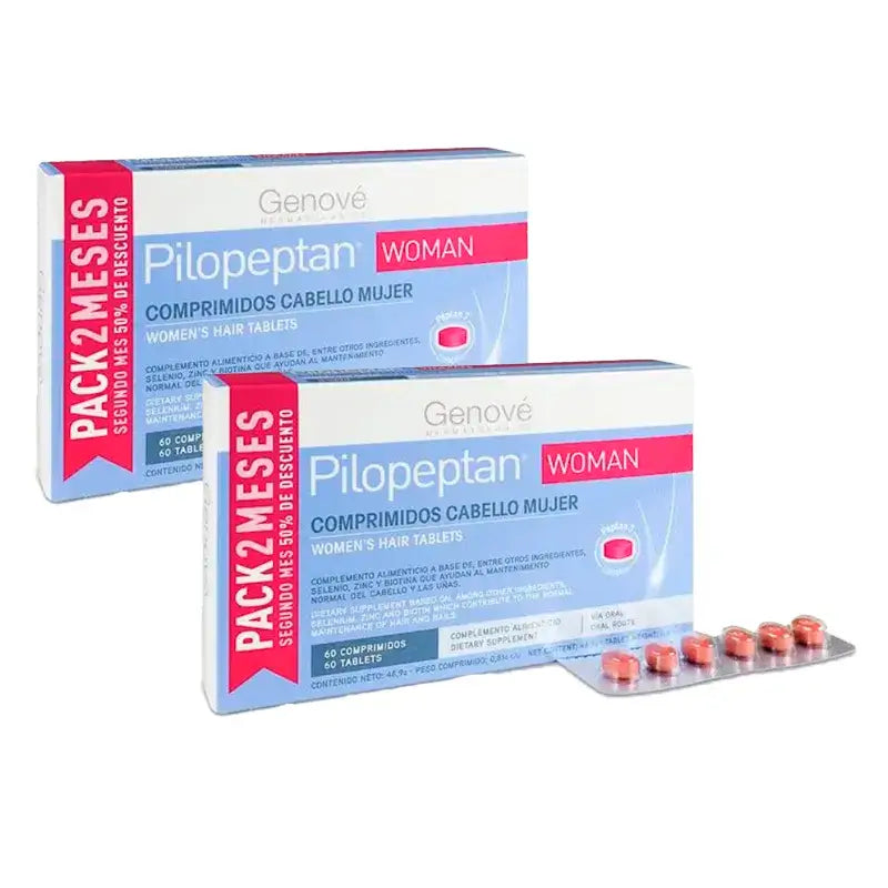 Pilopeptan  Woman, Pack 2 x 60 comprimidos