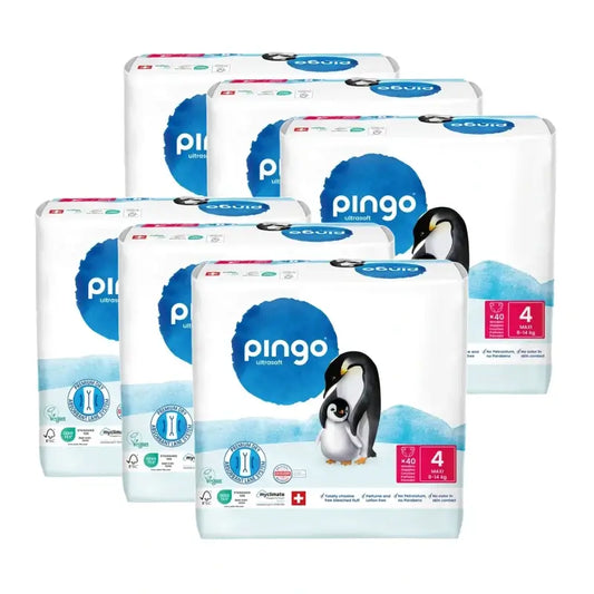 Pingo Pañales Ecológicos Talla 4 (8-14 Kg), 6X40 Unidades
