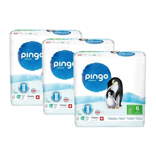 Pingo Pañales Ecológicos Talla 6 (13-18 Kg), 3X32 Unidades