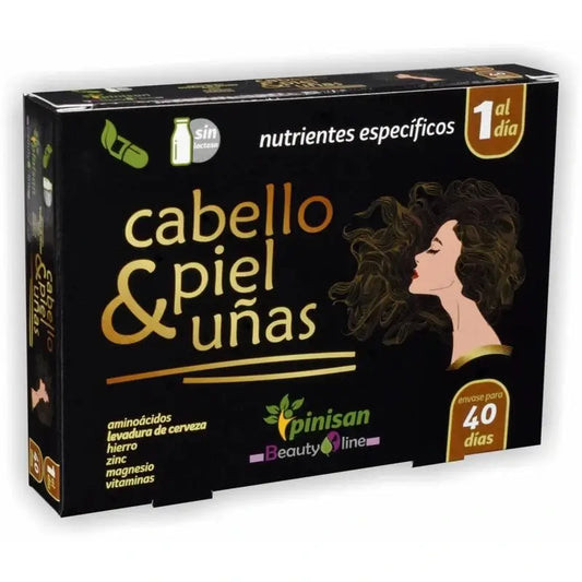 Pinisan Cabello Piel y Uñas, 40 Cápsulas