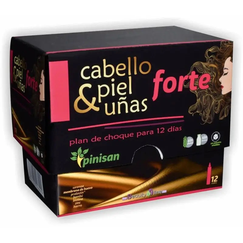 Pinisan Cabello, Piel Y Uñas Forte 12Viales