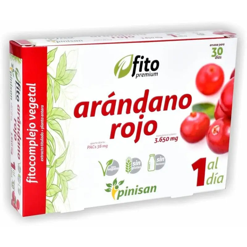 Pinisan Fitopremium Arandano Rojo , 30 cápsulas
