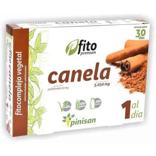 Pinisan Fitopremium Canela, 30 Cápsulas