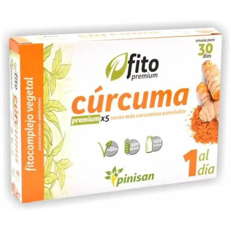 Pinisan Fitopremium Curcuma  , 30 cápsulas