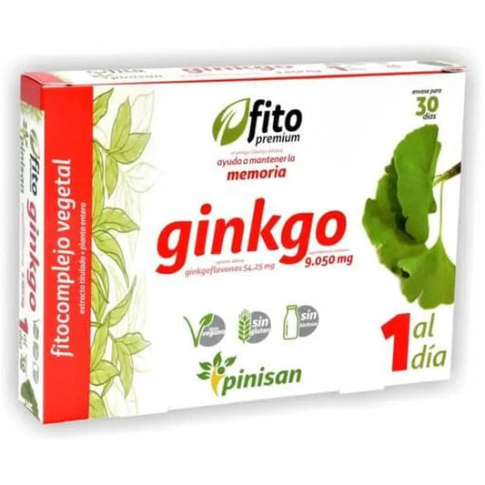 Pinisan Fitopremium Ginkgo  , 30 cápsulas