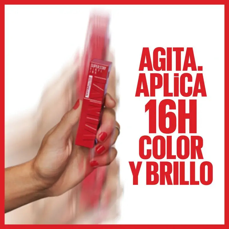 Maybelline New York Pintalabios Superstay Vinyl Ink, Tono 10 Lippy