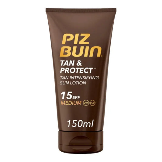 Piz Buin Tan & Protect Crema Solar Intensificadora del Bronceado SPF15, 150 ml