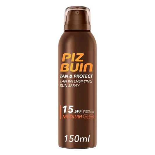 Piz Buin Tan & Protect Aceite Spray Solar Intensificador Bronceado SPF15, 150 ml