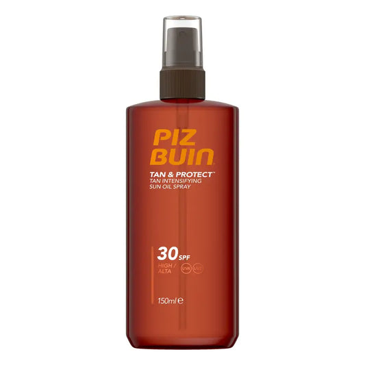 Piz Buin Tan & Protect Aceite en Spray Acelerador Bronceado SPF30, 150 ml