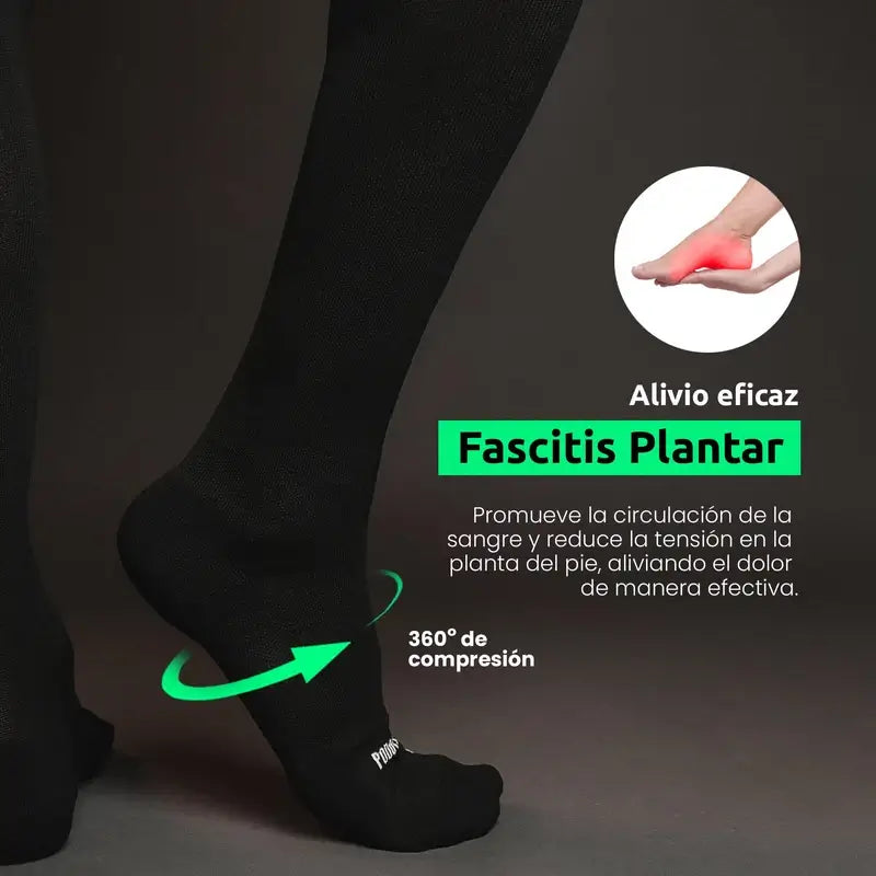 Podoks Calcetines Piernas Cansadas H6 Negro