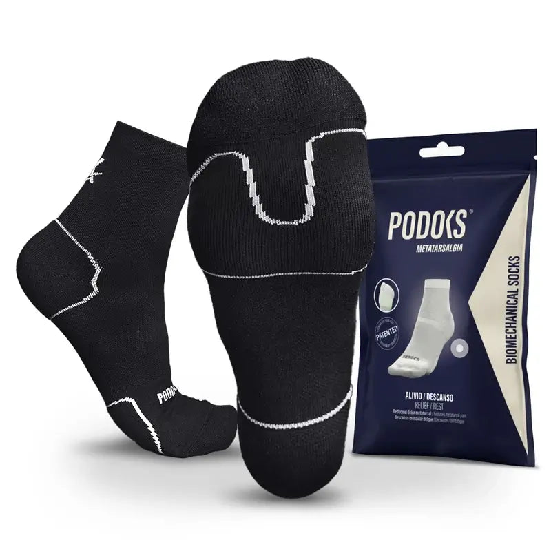 Podoks Calcetines Metatarsalgia Negro