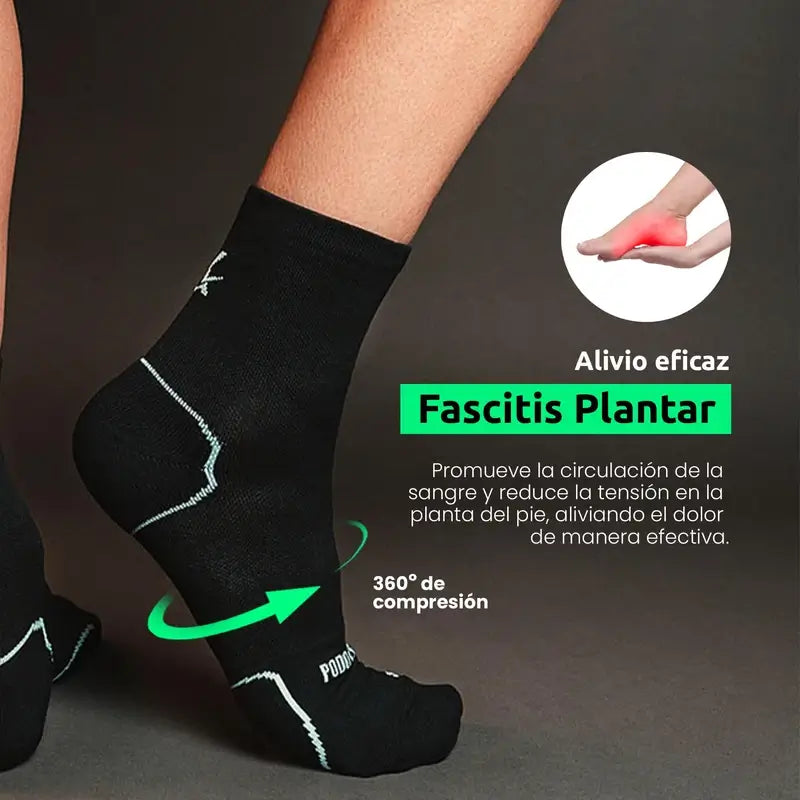 Podoks Calcetines Metatarsalgia Negro