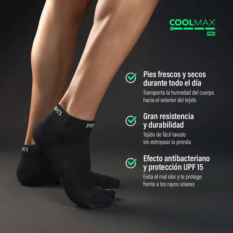Podoks Running H2 Calcentin Biomecánico Negro