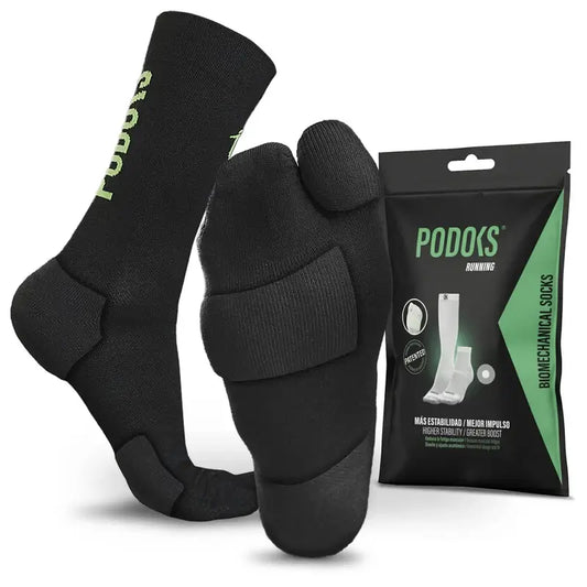 Podoks Running H5 Calcetin Biomecánico Negro