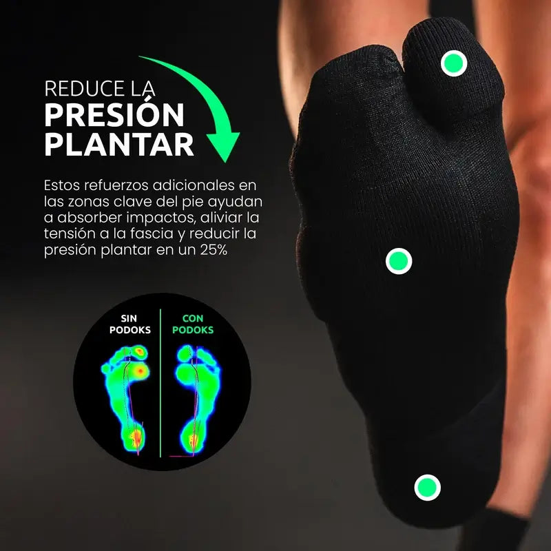 Podoks Calcetines Running H3 Medio Negro