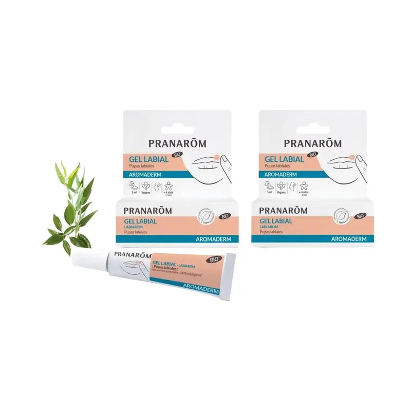Pranarôm Aromaderm Gel Labial Labiarom, 2X5Ml