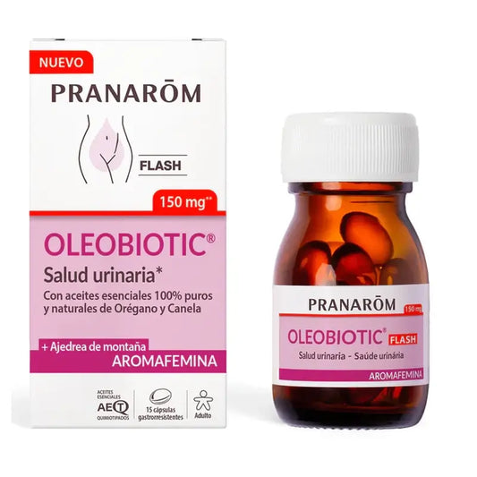 Pranarom Aromafemina Oleobiotic Salud Urinaria, 15 cápsulas