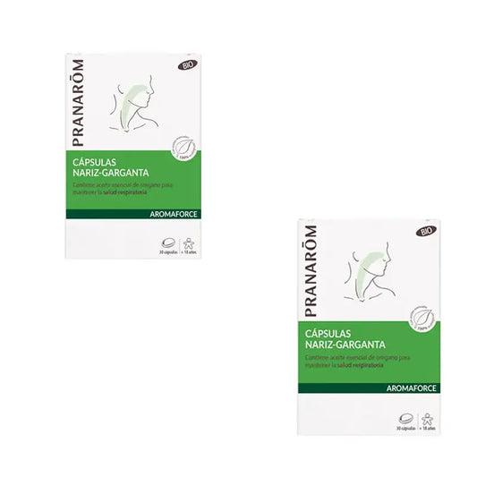 Pranarôm Aromaforce Nariz-Garganta, 2X30 Cápsulas