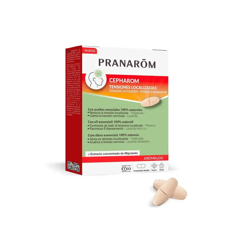 Pranarôm Aromalgic Cepharom Comprimidos, 8 ud