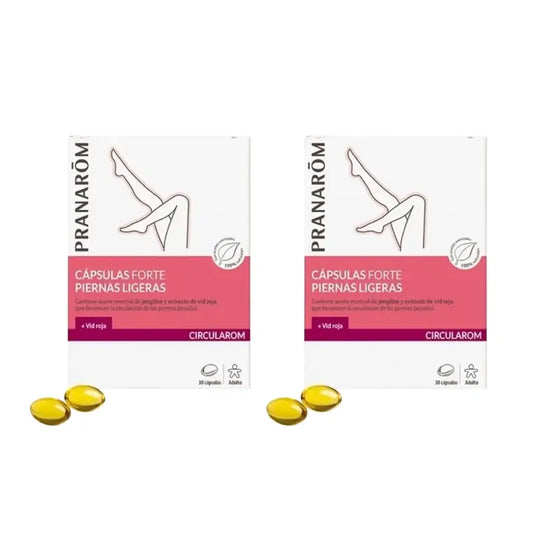 Pranarôm Circularom Cápsulas Forte Confort Piernas Ligeras, 2X30 Cápsulas