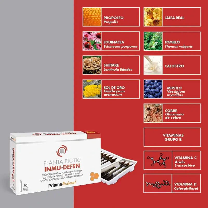 Prisma Natural Plantabiotic Inmunodefense 20 Ampollas x 10 ml
