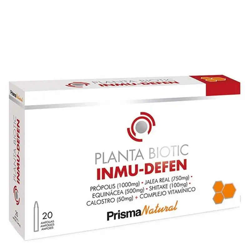 Prisma Nat Plantabiotic - Inmu-Defen, 20 Ampollas De 10 Ml