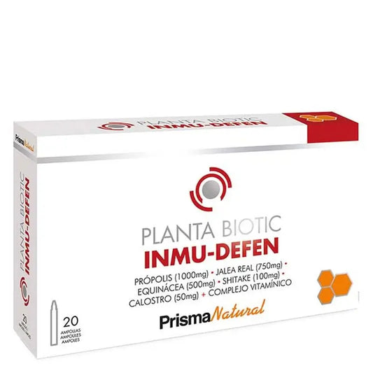 Prisma Nat Plantabiotic - Inmu-Defen, 20 Ampollas De 10 Ml