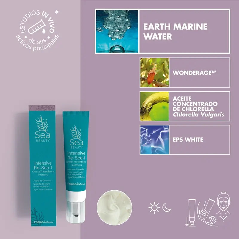 Prisma Natural Sea BeautyIntensive Re-Sea-T Crema Facial, 50 ml