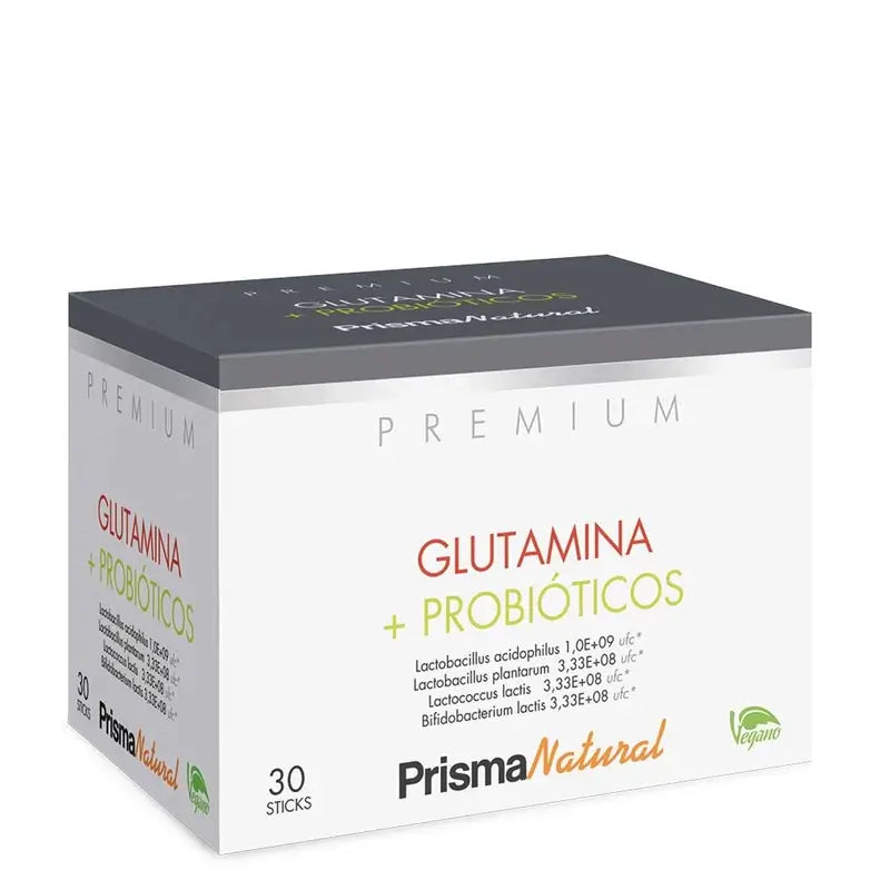 Prisma Premium Glutamina + Probioticos, 30 Sticks
